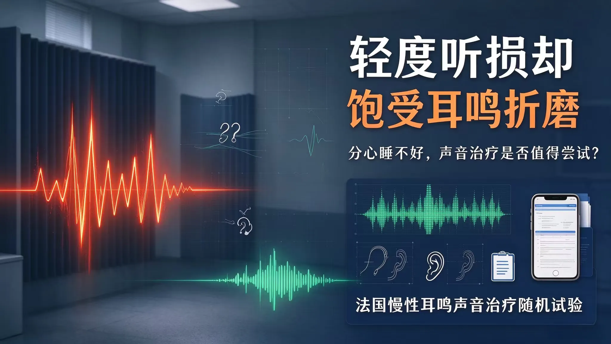 轻度听损却饱受耳鸣折磨，分心睡不好，声音治疗是否值得尝试？